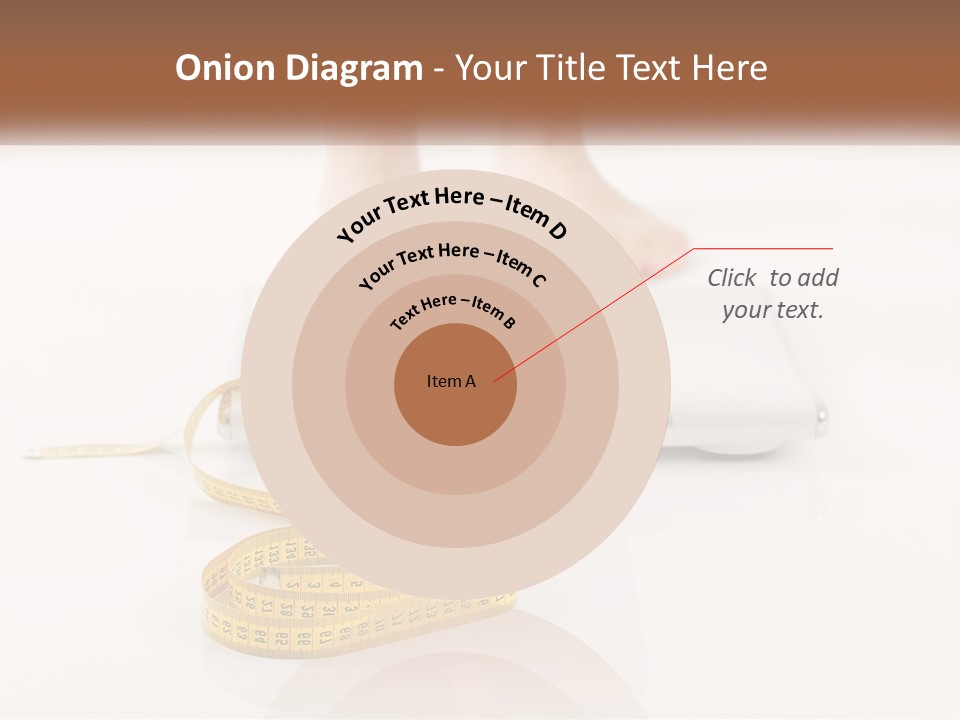 A Person Standing On A Scale With A Measuring Tape PowerPoint Template