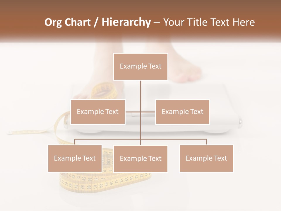 A Person Standing On A Scale With A Measuring Tape PowerPoint Template