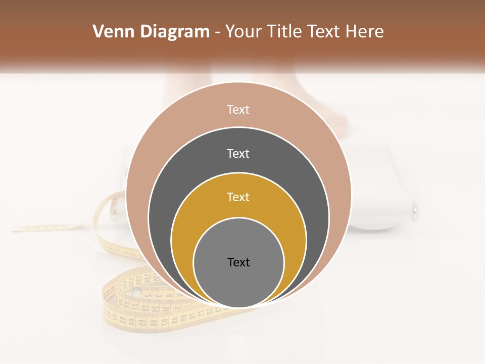 A Person Standing On A Scale With A Measuring Tape PowerPoint Template