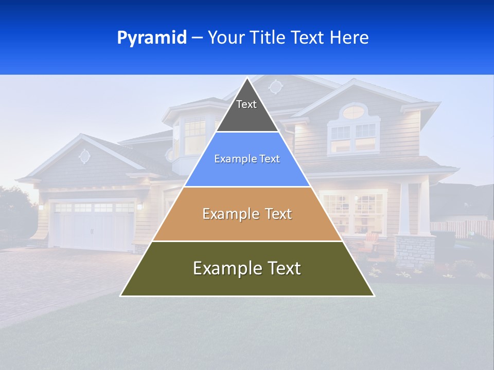 A Large House With A Lot Of Windows And A Lot Of Grass PowerPoint Template