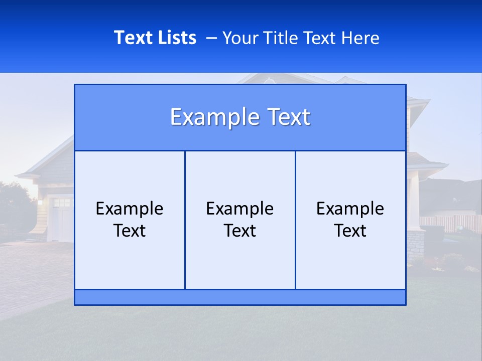 A Large House With A Lot Of Windows And A Lot Of Grass PowerPoint Template
