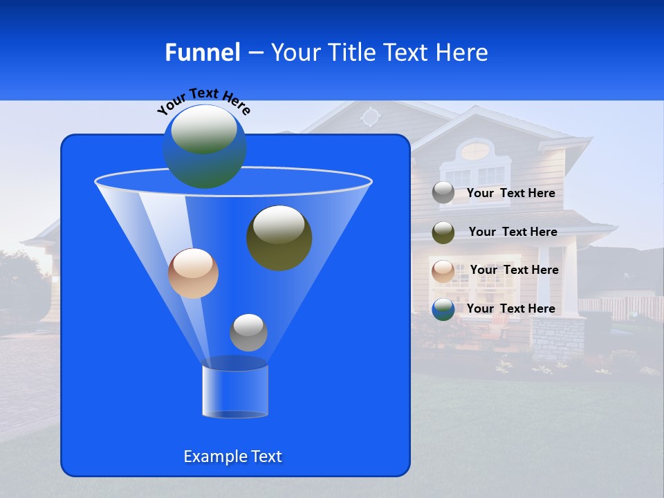 A Large House With A Lot Of Windows And A Lot Of Grass PowerPoint Template