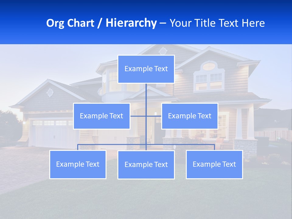 A Large House With A Lot Of Windows And A Lot Of Grass PowerPoint Template