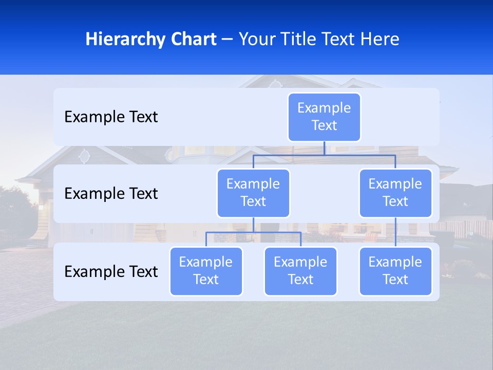 A Large House With A Lot Of Windows And A Lot Of Grass PowerPoint Template