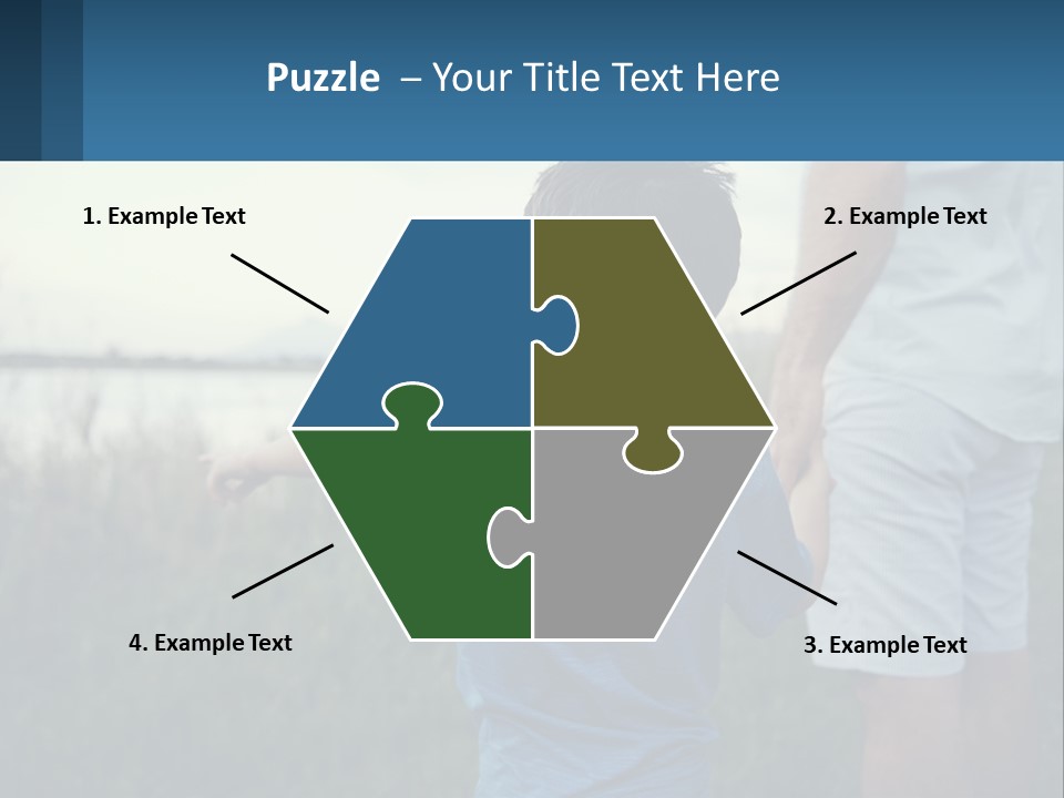 A Young Boy Holding The Hand Of An Adult PowerPoint Template