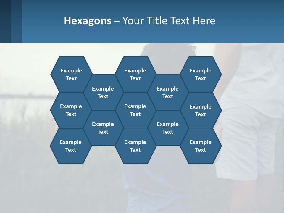 A Young Boy Holding The Hand Of An Adult PowerPoint Template