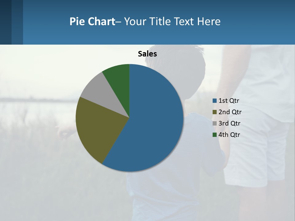 A Young Boy Holding The Hand Of An Adult PowerPoint Template