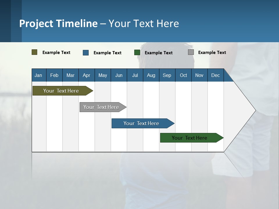 A Young Boy Holding The Hand Of An Adult PowerPoint Template
