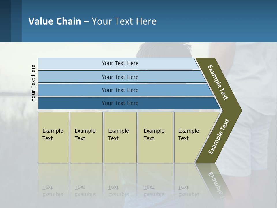 A Young Boy Holding The Hand Of An Adult PowerPoint Template