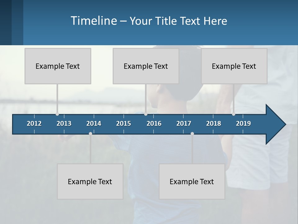 A Young Boy Holding The Hand Of An Adult PowerPoint Template
