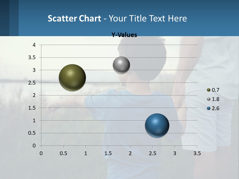 A Young Boy Holding The Hand Of An Adult PowerPoint Template