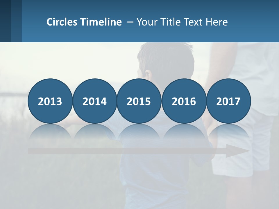 A Young Boy Holding The Hand Of An Adult PowerPoint Template