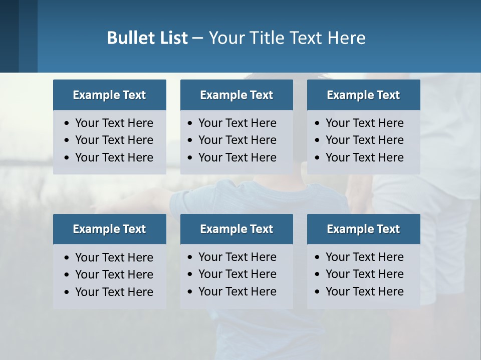 A Young Boy Holding The Hand Of An Adult PowerPoint Template