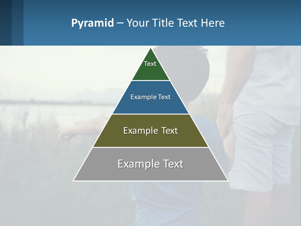 A Young Boy Holding The Hand Of An Adult PowerPoint Template