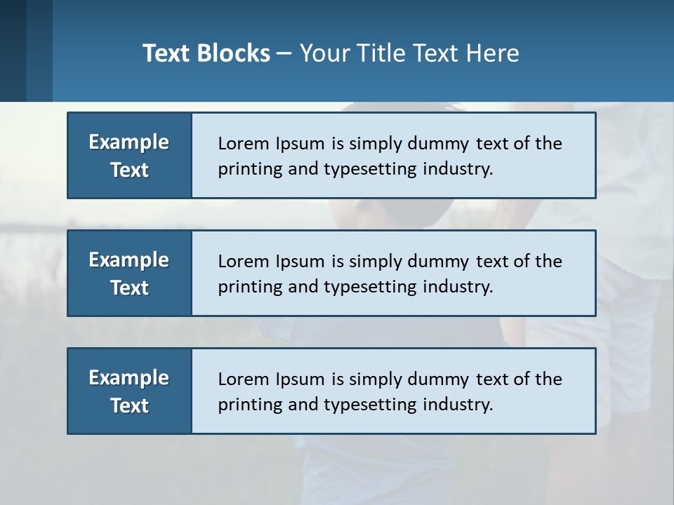 A Young Boy Holding The Hand Of An Adult PowerPoint Template