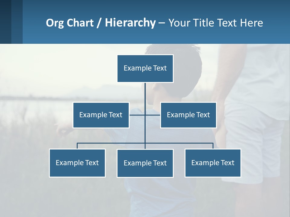 A Young Boy Holding The Hand Of An Adult PowerPoint Template
