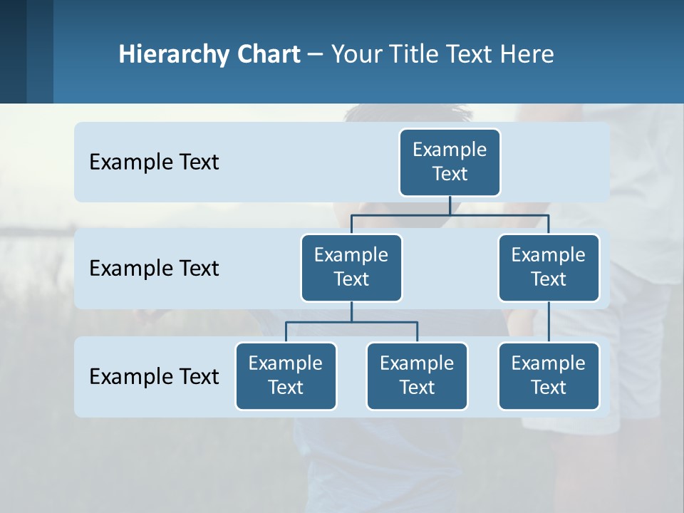 A Young Boy Holding The Hand Of An Adult PowerPoint Template