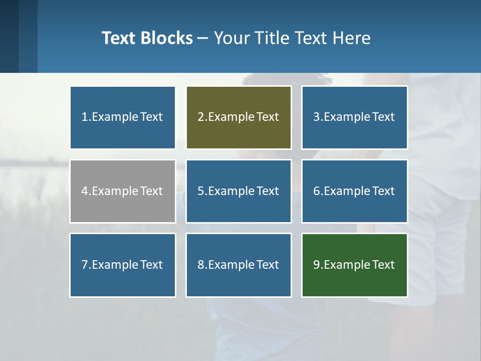 A Young Boy Holding The Hand Of An Adult PowerPoint Template