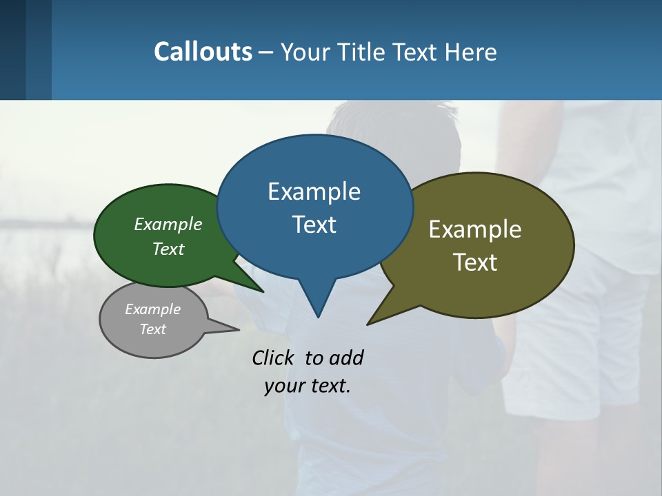 A Young Boy Holding The Hand Of An Adult PowerPoint Template