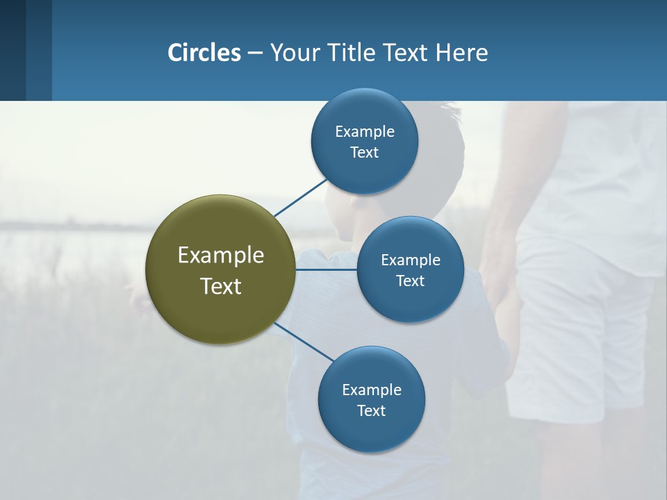 A Young Boy Holding The Hand Of An Adult PowerPoint Template