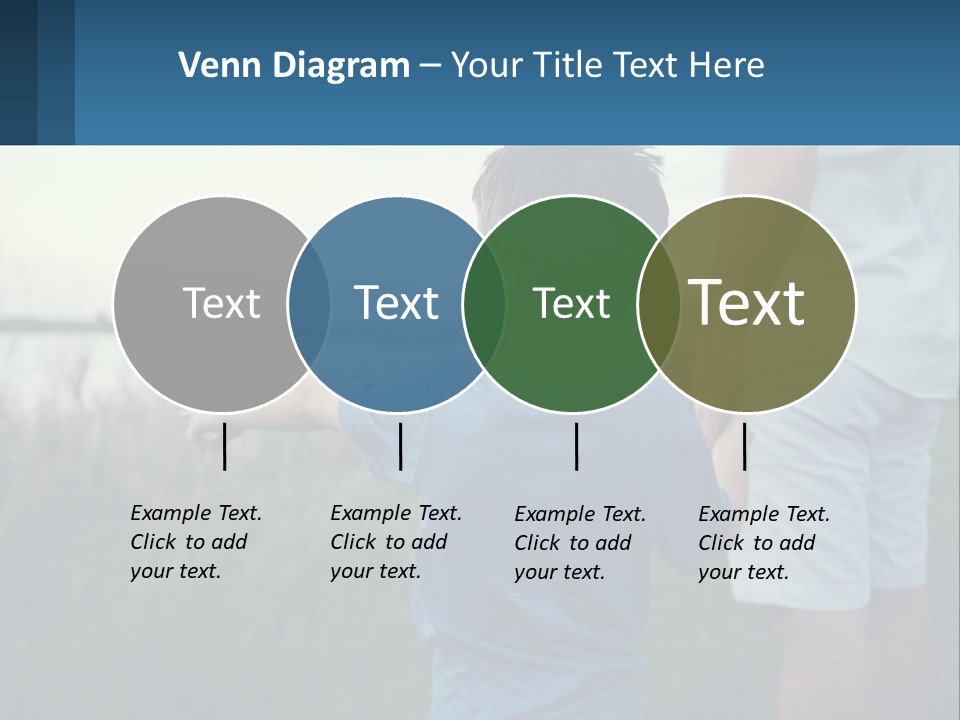 A Young Boy Holding The Hand Of An Adult PowerPoint Template