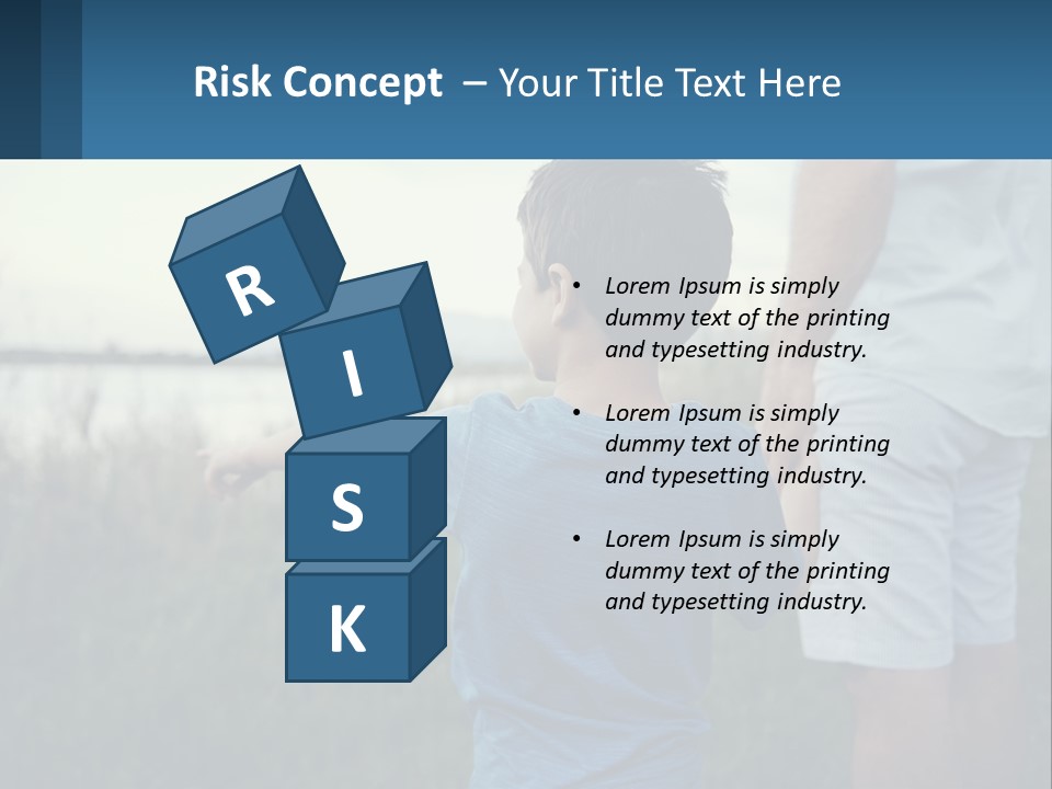 A Young Boy Holding The Hand Of An Adult PowerPoint Template