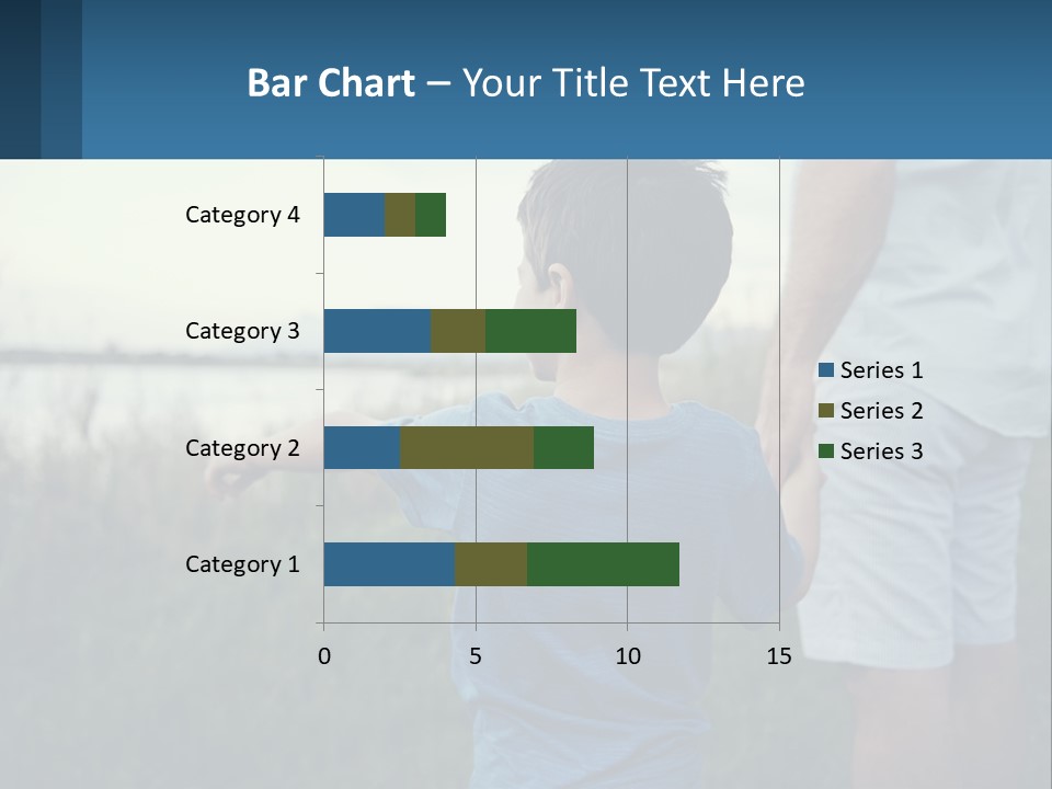 A Young Boy Holding The Hand Of An Adult PowerPoint Template