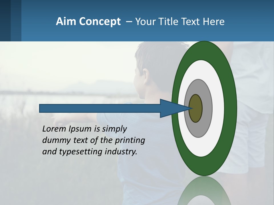 A Young Boy Holding The Hand Of An Adult PowerPoint Template