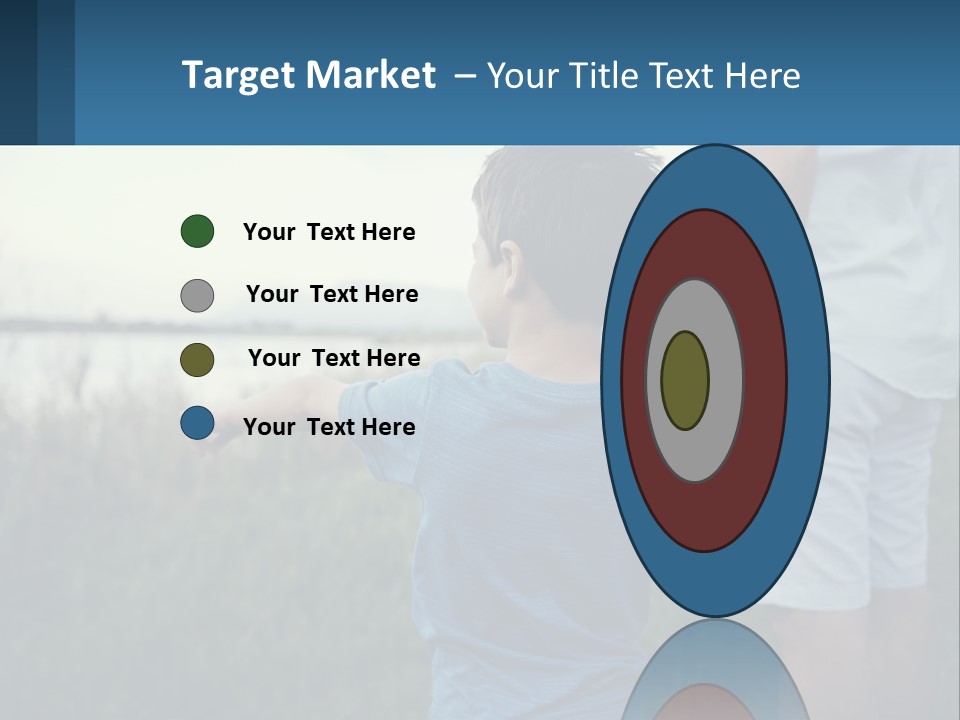 A Young Boy Holding The Hand Of An Adult PowerPoint Template