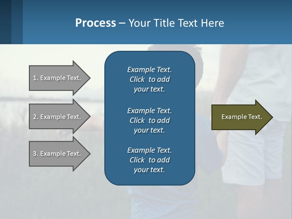 A Young Boy Holding The Hand Of An Adult PowerPoint Template
