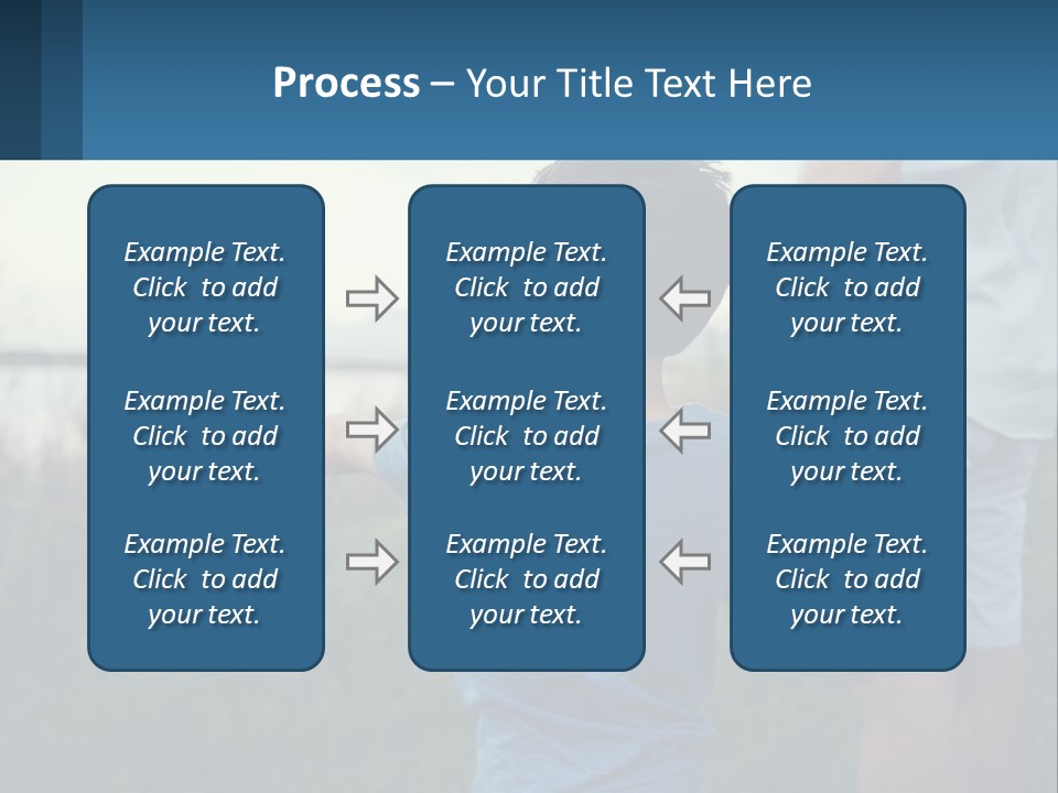 A Young Boy Holding The Hand Of An Adult PowerPoint Template