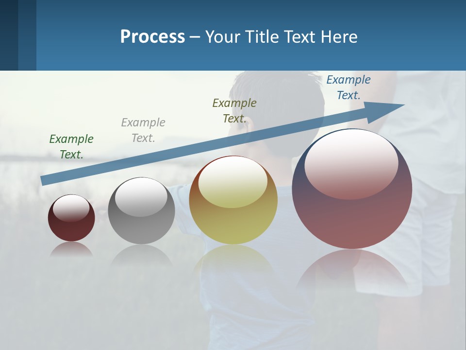 A Young Boy Holding The Hand Of An Adult PowerPoint Template