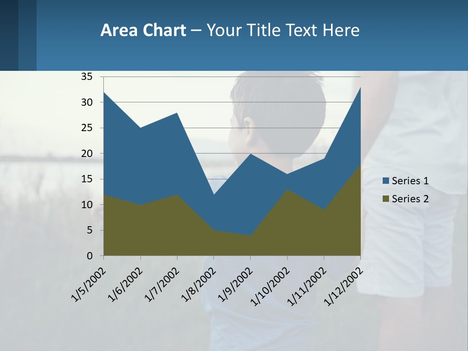 A Young Boy Holding The Hand Of An Adult PowerPoint Template