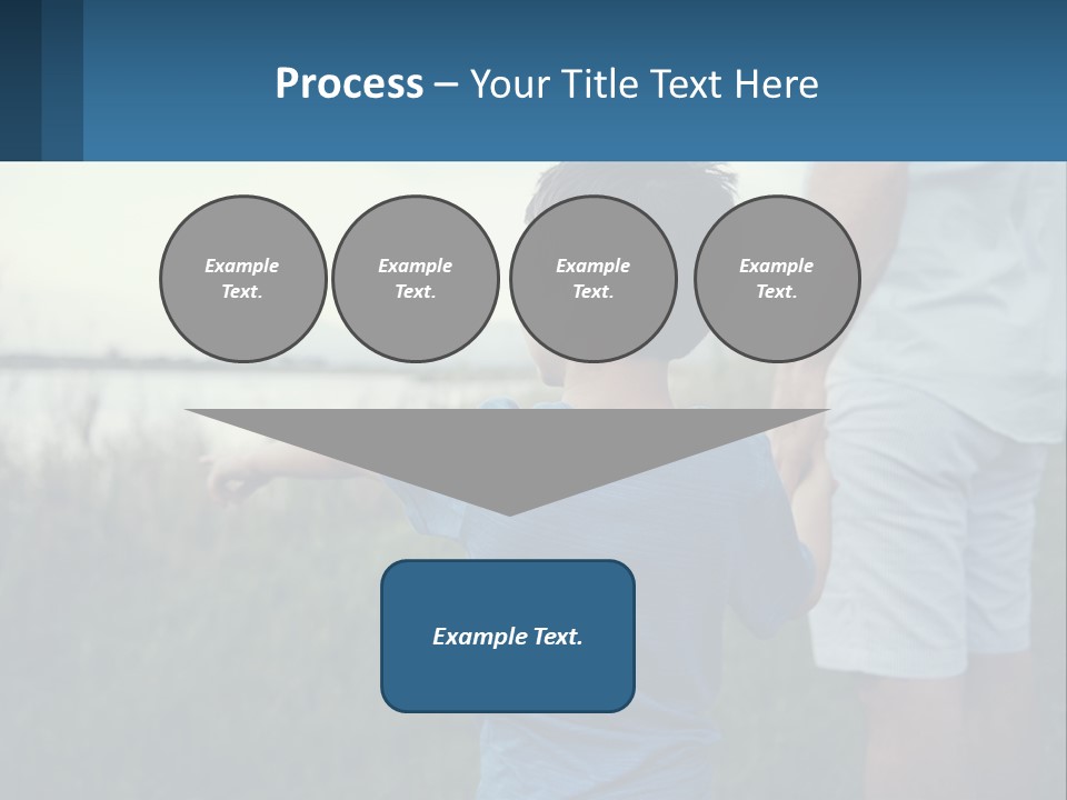 A Young Boy Holding The Hand Of An Adult PowerPoint Template