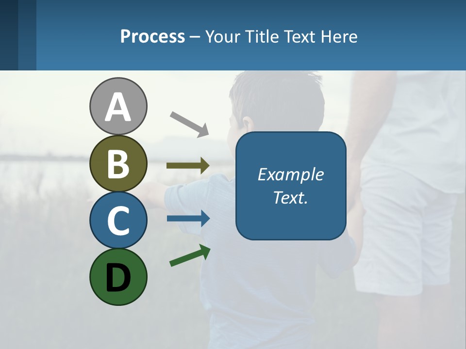 A Young Boy Holding The Hand Of An Adult PowerPoint Template