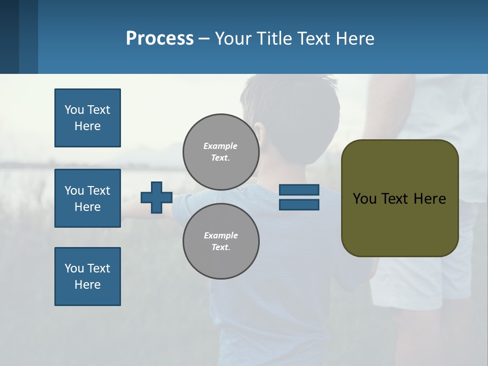 A Young Boy Holding The Hand Of An Adult PowerPoint Template