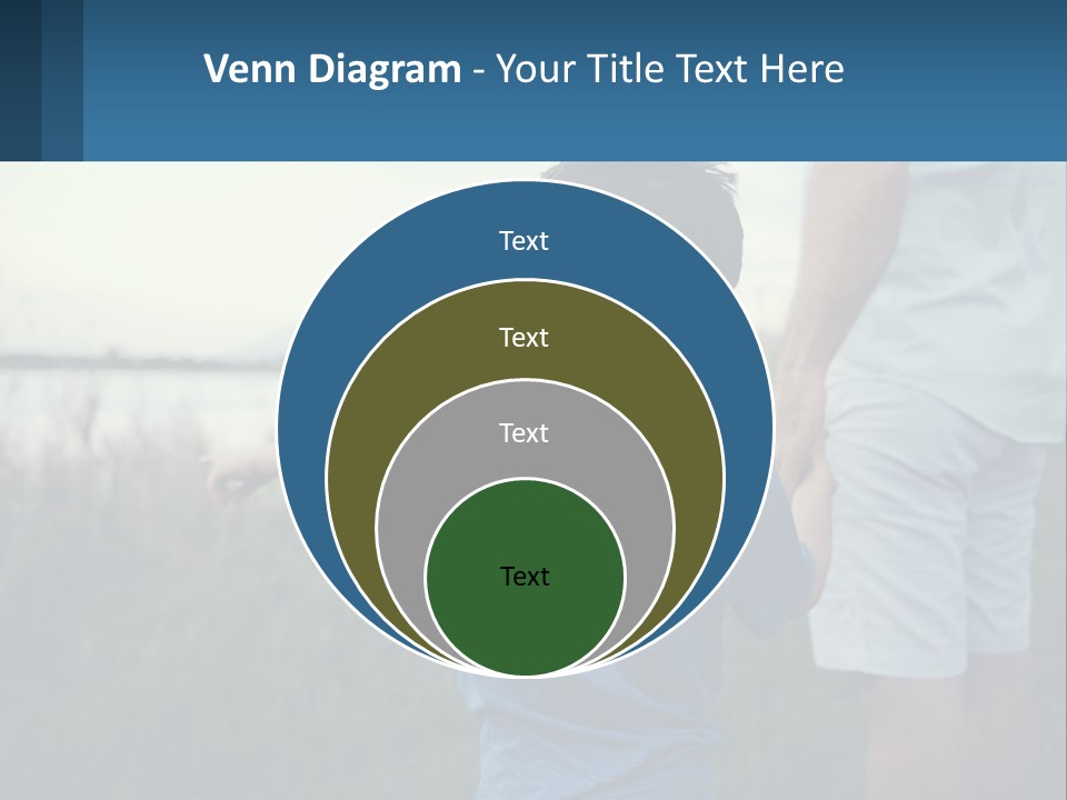 A Young Boy Holding The Hand Of An Adult PowerPoint Template