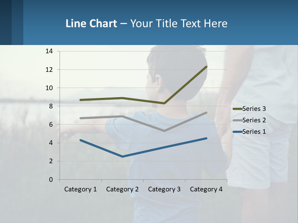 A Young Boy Holding The Hand Of An Adult PowerPoint Template