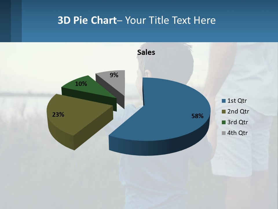 A Young Boy Holding The Hand Of An Adult PowerPoint Template