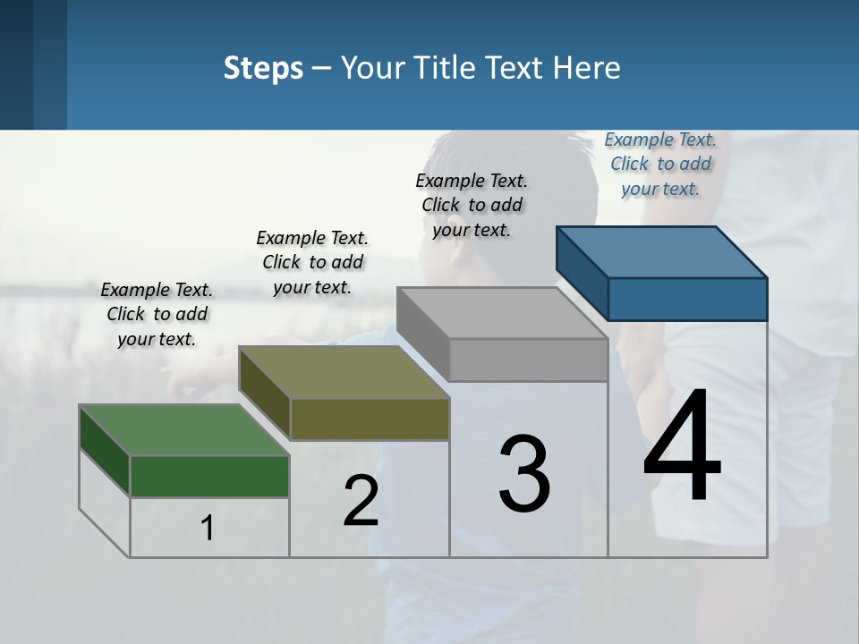 A Young Boy Holding The Hand Of An Adult PowerPoint Template