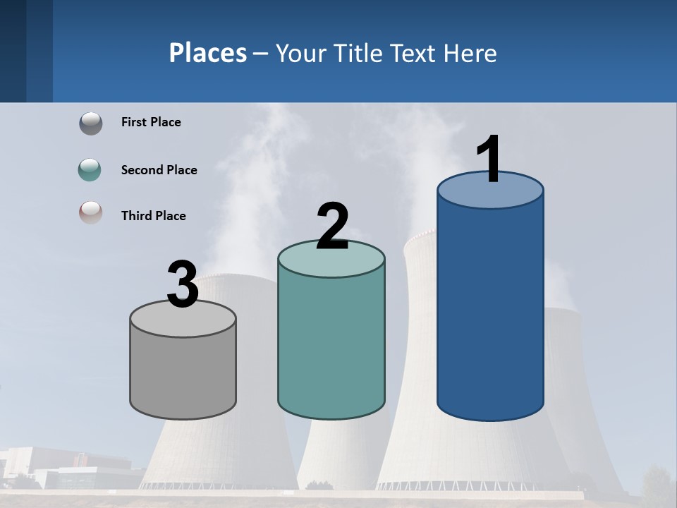A Power Plant With Smoke Coming Out Of It PowerPoint Template