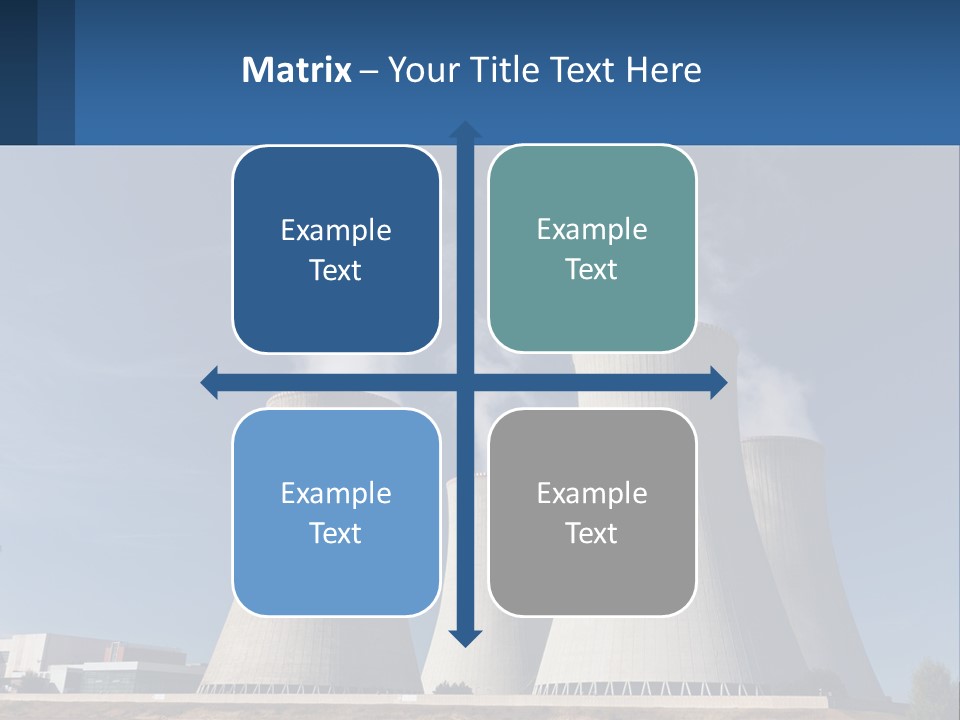 A Power Plant With Smoke Coming Out Of It PowerPoint Template
