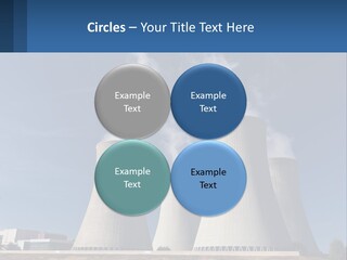 A Power Plant With Smoke Coming Out Of It PowerPoint Template