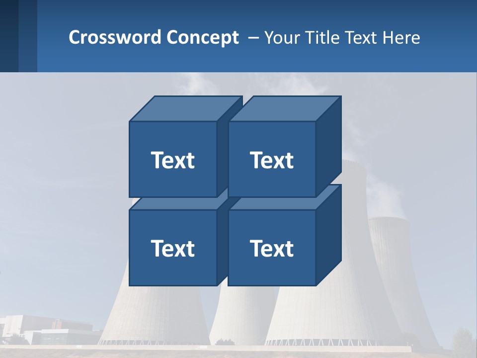A Power Plant With Smoke Coming Out Of It PowerPoint Template