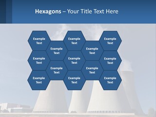 A Power Plant With Smoke Coming Out Of It PowerPoint Template