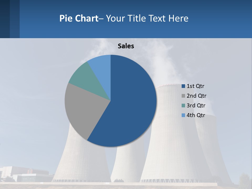 A Power Plant With Smoke Coming Out Of It PowerPoint Template