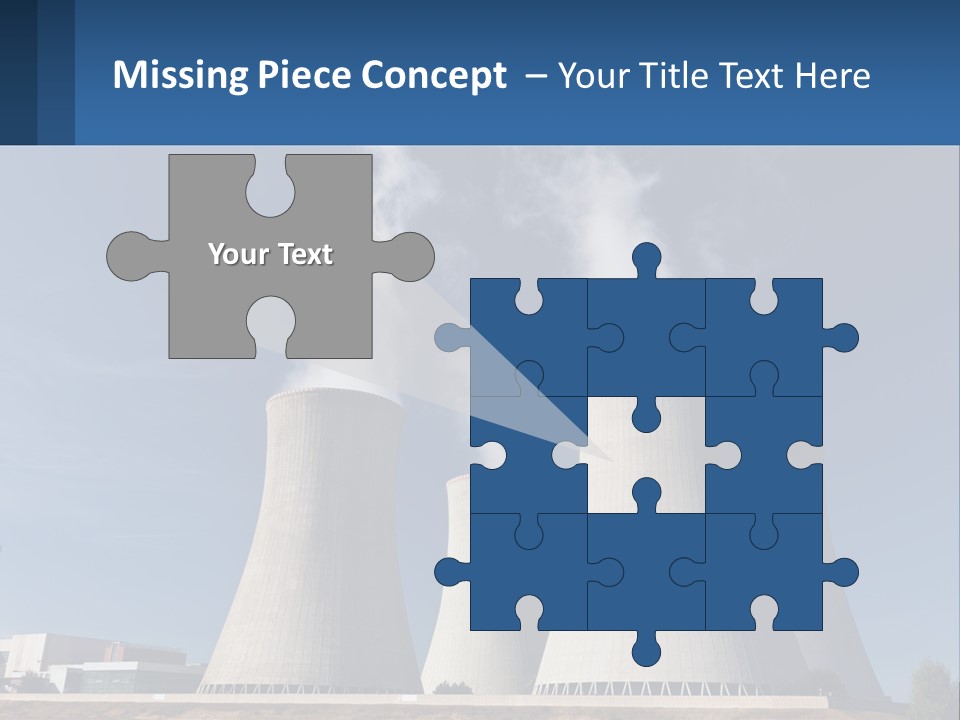 A Power Plant With Smoke Coming Out Of It PowerPoint Template