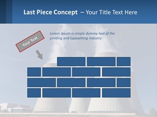 A Power Plant With Smoke Coming Out Of It PowerPoint Template