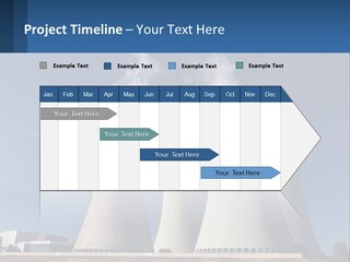 A Power Plant With Smoke Coming Out Of It PowerPoint Template