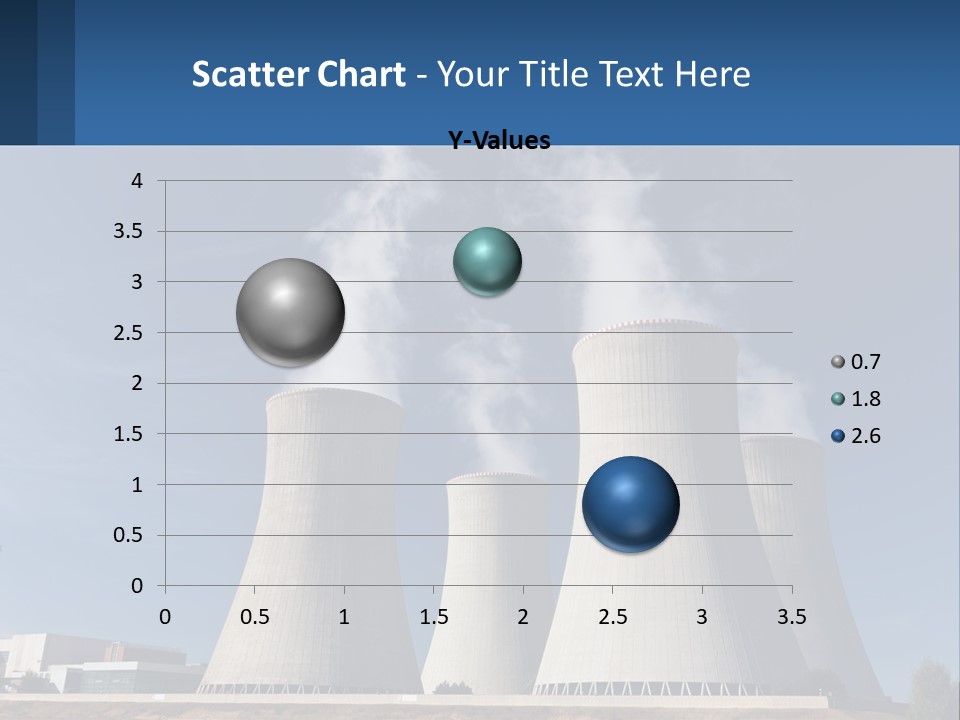 A Power Plant With Smoke Coming Out Of It PowerPoint Template